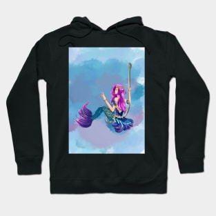 Mermaid on a hook Hoodie